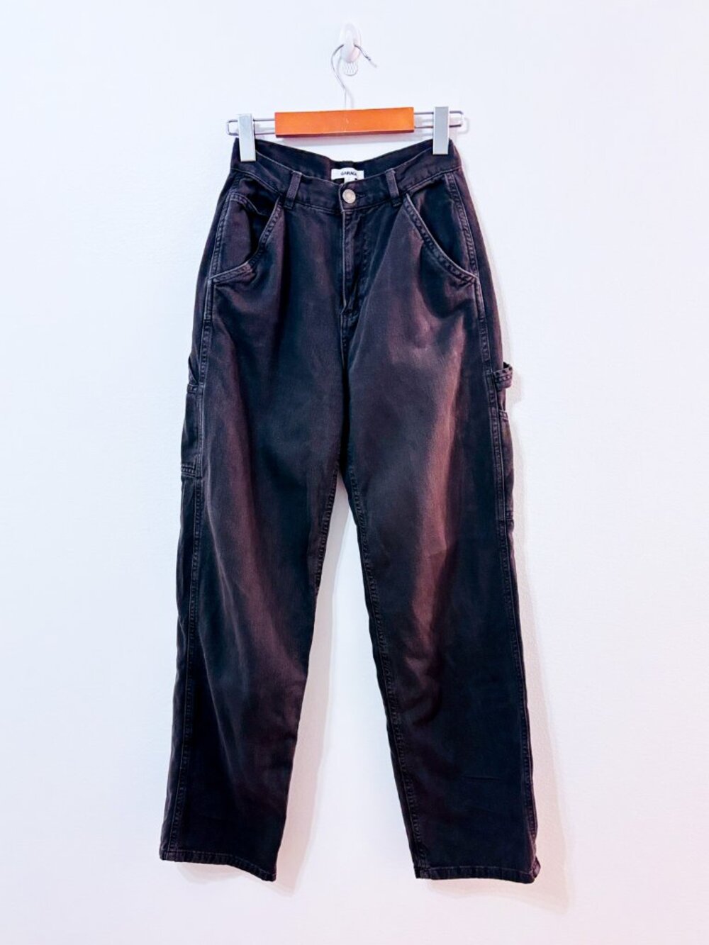 GARAGE Black Cargo Jeans | High Rise Utility Baggy | Size 0